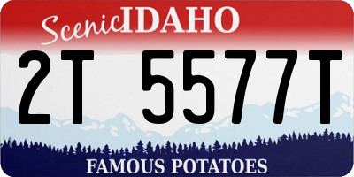 ID license plate 2T5577T