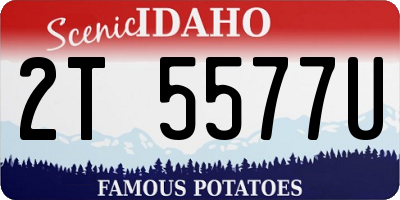ID license plate 2T5577U