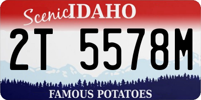 ID license plate 2T5578M