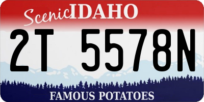 ID license plate 2T5578N