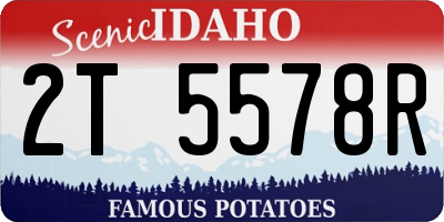 ID license plate 2T5578R