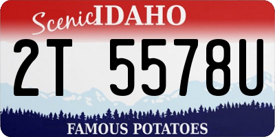 ID license plate 2T5578U