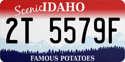 ID license plate 2T5579F