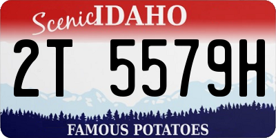 ID license plate 2T5579H