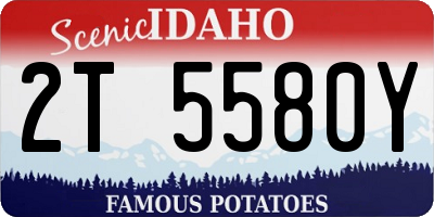 ID license plate 2T5580Y