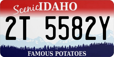 ID license plate 2T5582Y