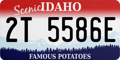 ID license plate 2T5586E