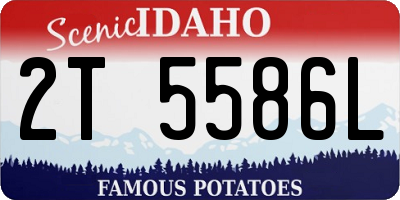 ID license plate 2T5586L