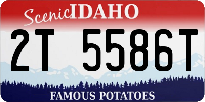 ID license plate 2T5586T