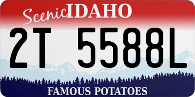 ID license plate 2T5588L