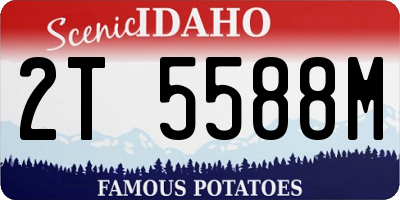 ID license plate 2T5588M