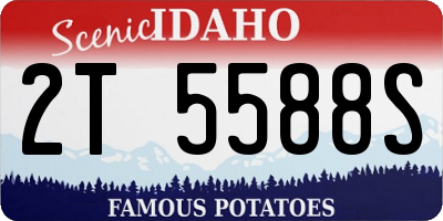 ID license plate 2T5588S