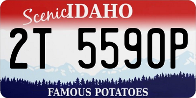 ID license plate 2T5590P
