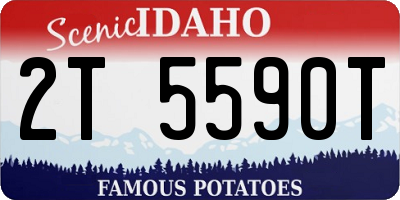 ID license plate 2T5590T