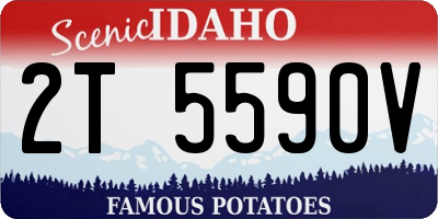 ID license plate 2T5590V