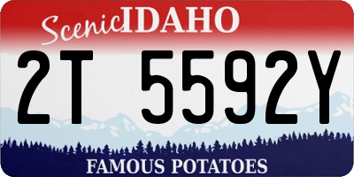 ID license plate 2T5592Y