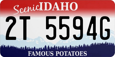 ID license plate 2T5594G