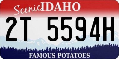 ID license plate 2T5594H