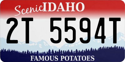 ID license plate 2T5594T