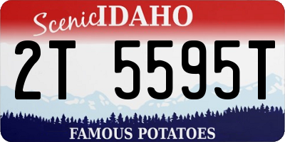 ID license plate 2T5595T