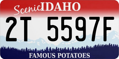 ID license plate 2T5597F