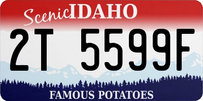 ID license plate 2T5599F