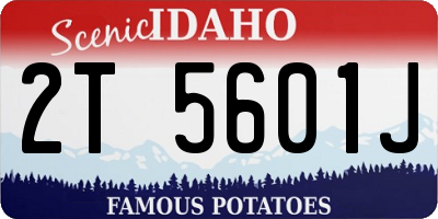 ID license plate 2T5601J