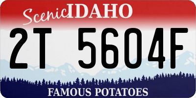 ID license plate 2T5604F