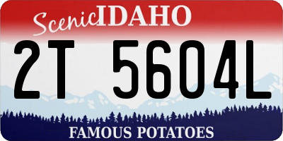 ID license plate 2T5604L