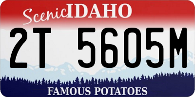 ID license plate 2T5605M