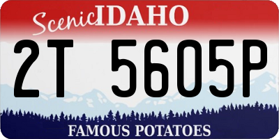 ID license plate 2T5605P