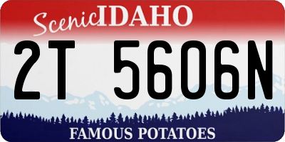 ID license plate 2T5606N