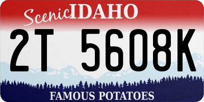 ID license plate 2T5608K