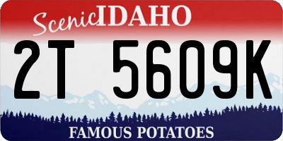 ID license plate 2T5609K