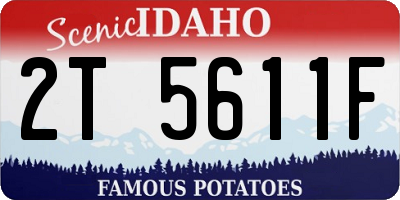 ID license plate 2T5611F