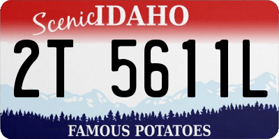 ID license plate 2T5611L