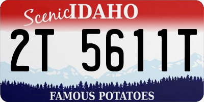 ID license plate 2T5611T