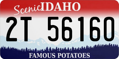 ID license plate 2T5616O