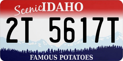 ID license plate 2T5617T