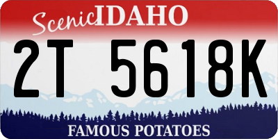 ID license plate 2T5618K
