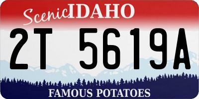 ID license plate 2T5619A