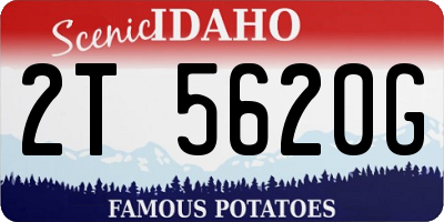 ID license plate 2T5620G