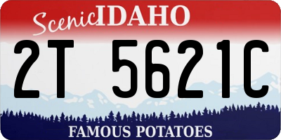 ID license plate 2T5621C