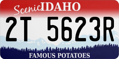 ID license plate 2T5623R