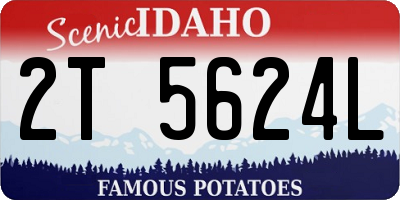 ID license plate 2T5624L
