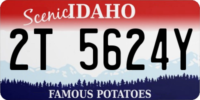 ID license plate 2T5624Y