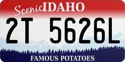ID license plate 2T5626L