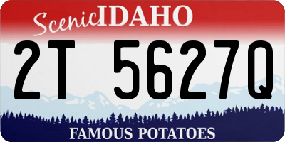 ID license plate 2T5627Q