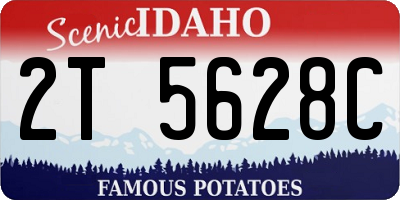ID license plate 2T5628C