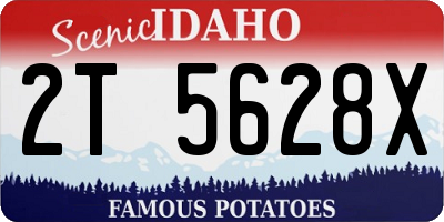 ID license plate 2T5628X